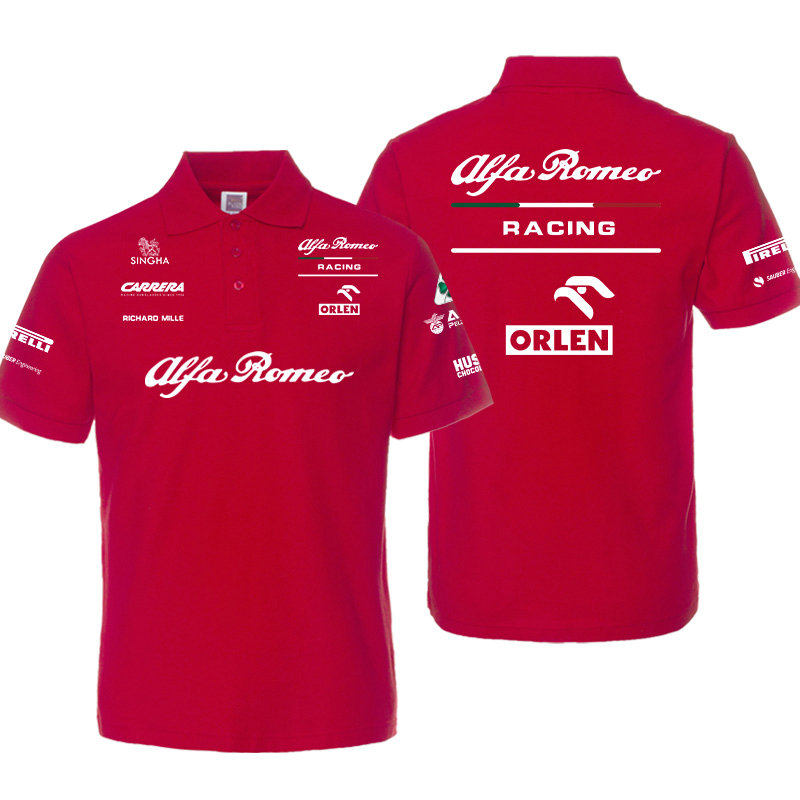 Polo Alfa Romeo Racing F1 Team ORLEN Homme Manche Courte Coton Regular Fit